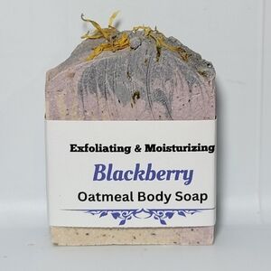 BLACKBERRY oatmeal Turmeric canlendula chamomile moisturize exfoliator soap bar